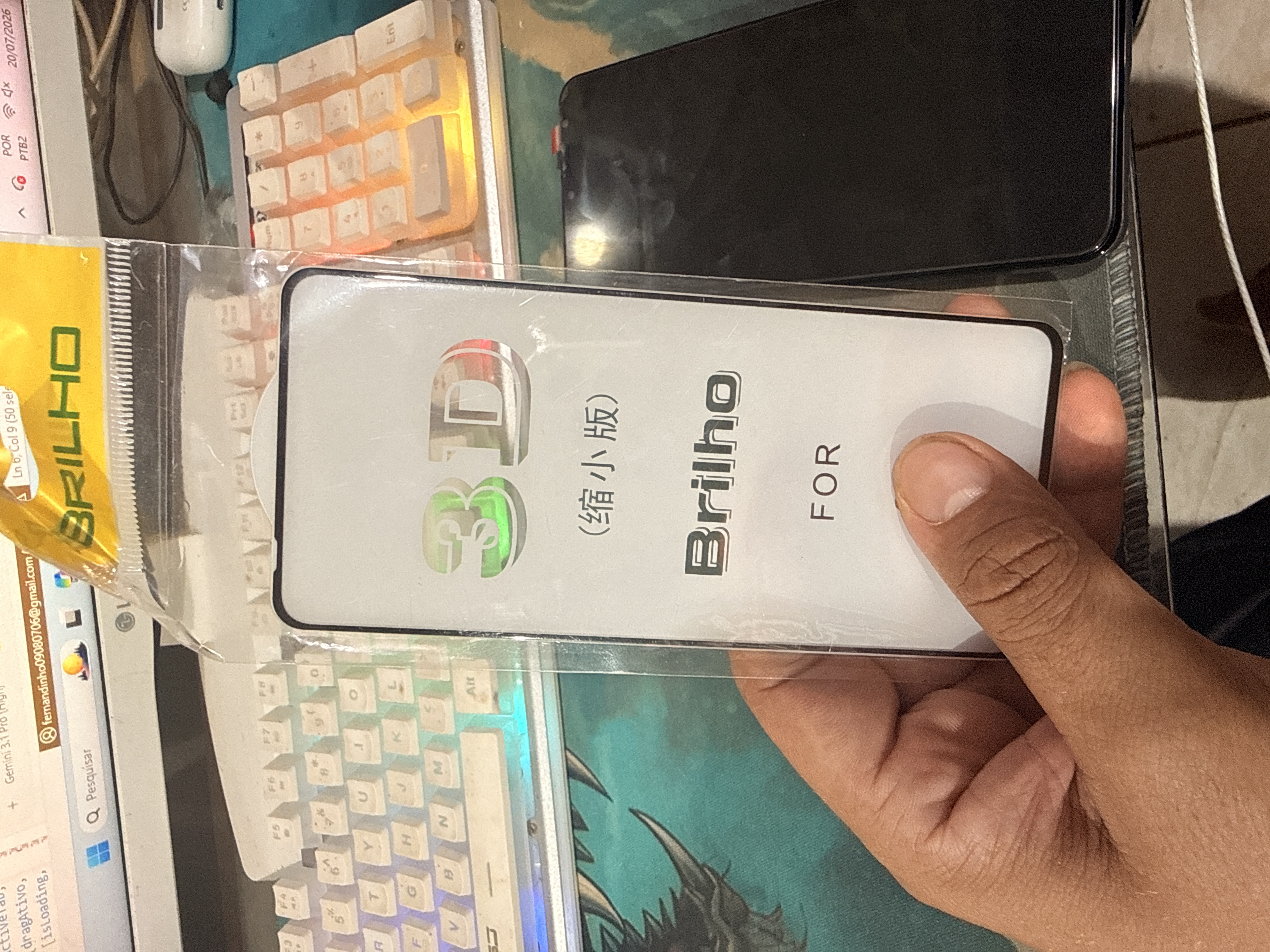 Película de Vidro 3D Premium - iPhone 17 Pro Max